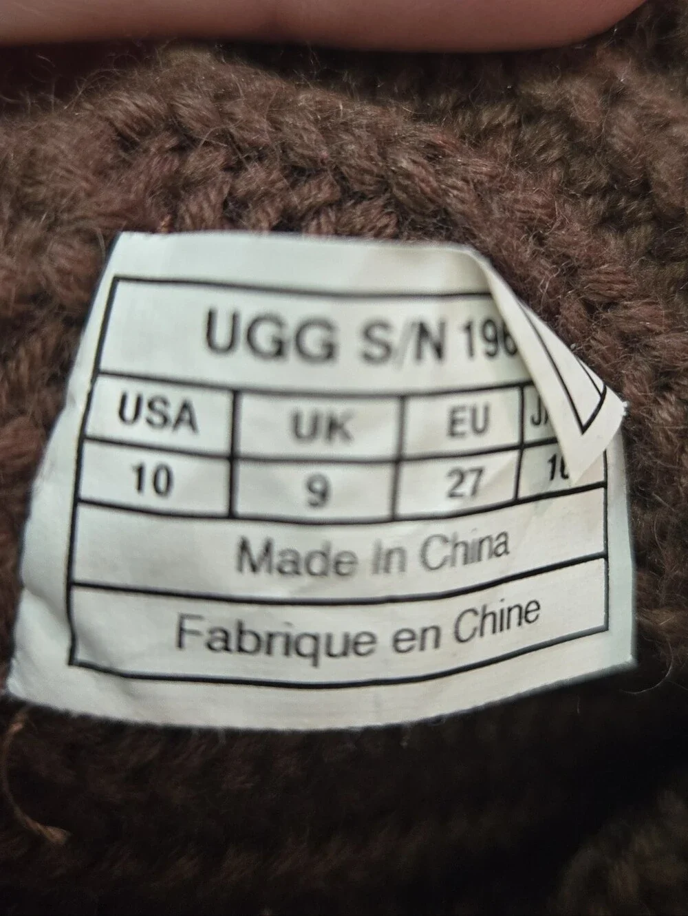 UGG Candy Knit Tall Boots, 10 Toddler